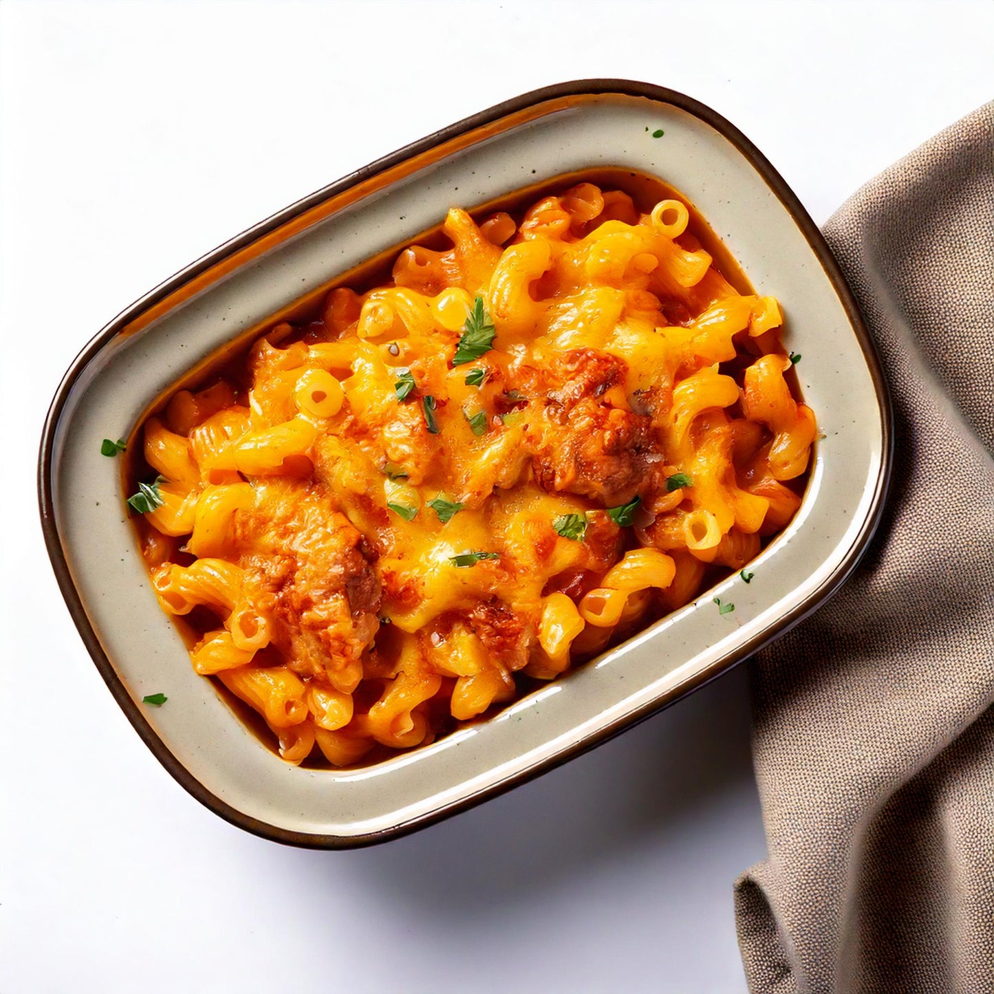 Buffalo Chicken Mac + Cheese